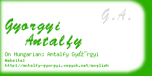 gyorgyi antalfy business card